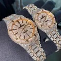 Top Quality Diamond Moissanite Watch on Factory Price DEF Moissanite Diamond Iced Out Watch