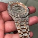 Hip Hop Customized Iced out Diamond Watch for Men VVS Moissanite Diamond Watch
