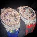 Hip Hop Customized Iced out Moissanite Diamond Watch for Men VVS Diamond Watch Gift