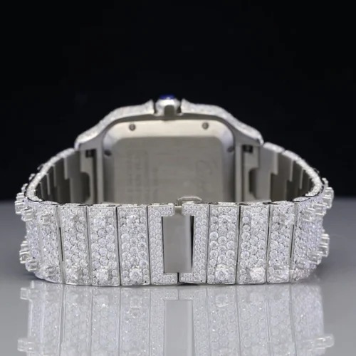 Top Quality Diamond Moissanite Watch on Factory Price DEF Moissanite Diamond Iced Out Watch