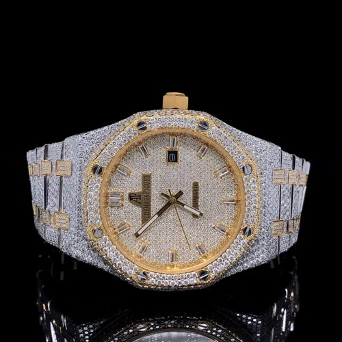 Good Quality Hip Hop Customized Iced out Moissanite Diamond Watch for Men VVS Diamond Watch Gift
