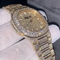 Best Quality Fully Customized Iced Out Diamond Moissanite Watch for Men Hip Hop Diamond