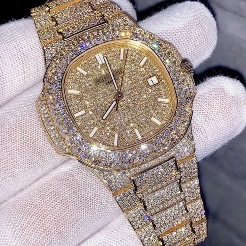 Best Quality Fully Customized Iced Out Diamond Moissanite Watch for Men Hip Hop Diamond