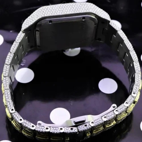 Top Quality Diamond Moissanite Watch on Factory Price DEF Moissanite Diamond Iced Out Watch