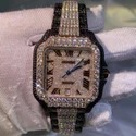 High Quality DEF Lab Moissanite Diamond Watch Colorless Diamond Hip Hop Style Diamond Watch