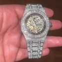 Top Quality Diamond Moissanite Watch on Factory Price DEF Moissanite Diamond Iced Out Watch