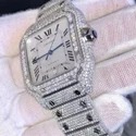 High Quality DEF Lab Moissanite Diamond Watch Colorless Diamond Hip Hop Style Diamond Watch