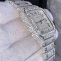 High Quality DEF Lab Moissanite Diamond Watch Colorless Diamond Hip Hop Style Diamond Watch