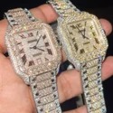 High Quality Fully Customized Iced Out Diamond Moissanite Watch for Men Hip Hop Diamond Jewelry