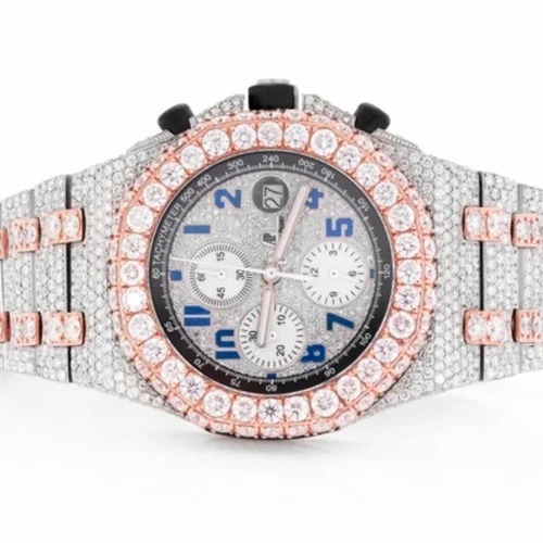 Hip Hop Customized Iced out Diamond Watch for Men VVS Moissanite Diamond Watch