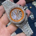 Trending Fully Customized Iced Out Diamond Moissanite Watch for Men Hip Hop Diamond Jewelry