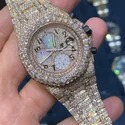 High Quality DEF Lab Moissanite Diamond Watch Colorless Diamond Hip Hop Style Diamond Watch
