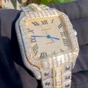 High Quality DEF Moissanite Diamond Watch Colorless Diamond Hip Hop Style Diamond Watch