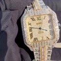 High Quality DEF Moissanite Diamond Watch Colorless Diamond Hip Hop Style Diamond Watch