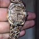 Trending VVS Moissanite Diamond Studded Iced Out Diamond Watch for Men Best Fashion Jewelry Gift