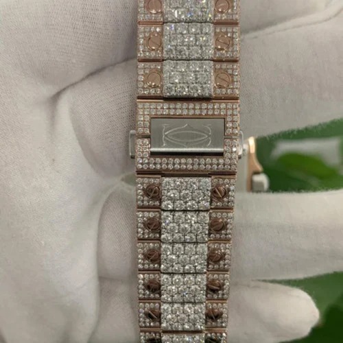 Top Quality Diamond Moissanite Watch on Factory Price DEF Moissanite Diamond Iced Out Watch