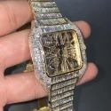 Top Quality Customized Iced Out Lab Grown Watch Stainless Steel Best Quality Diamond Watch for Men