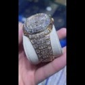 High Quality DEF Lab Moissanite Diamond Watch Colorless Diamond Hip Hop Style Diamond Watch