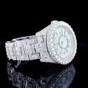 High Quality DEF Lab Moissanite Diamond Watch Colorless Diamond Hip Hop Style Diamond Watch