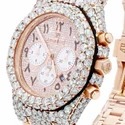 High Quality DEF Lab Moissanite Diamond Watch Colorless Diamond Hip Hop Style Diamond Watch
