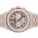 High Quality DEF Lab Moissanite Diamond Watch Colorless Diamond Hip Hop Style Diamond Watch