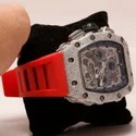 Moissanite Studded Iced Out Watch, EF/VVS Diamond, Wrist Watch