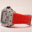 Moissanite Studded Iced Out Watch, EF/VVS Diamond, Wrist Watch