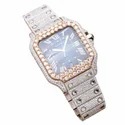 Top Quality Customized Iced Out Moissanite Watch Stainless Steel Best Quality Diamond Watch for Men