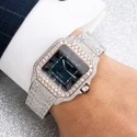 Top Quality Customized Iced Out Moissanite Watch Stainless Steel Best Quality Diamond Watch for Men