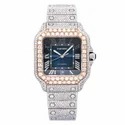 Top Quality Customized Iced Out Moissanite Watch Stainless Steel Best Quality Diamond Watch for Men