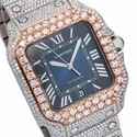 Top Quality Customized Iced Out Moissanite Watch Stainless Steel Best Quality Diamond Watch for Men