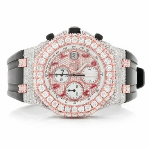 Trending Fully Customized Iced Out Diamond Moissanite Watch for Men Hip Hop Jewelry watch Gift