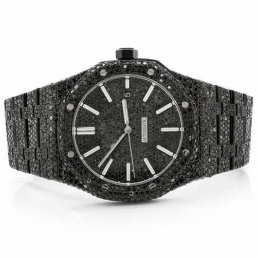 High Quality DEF Moissanite Diamond Watch Colorless Diamond Hip Hop Style Diamond Watch