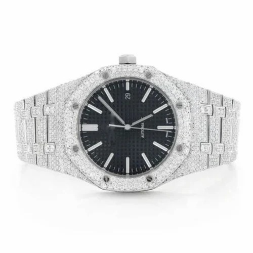 Good Quality Hip Hop Customized Iced out Lab Grown Diamond Watch for Men VVS Diamond Watch Gift
