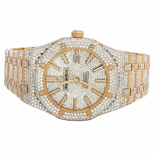High Quality Custom Watch for Men Iced out Moissanite Diamond Studded Watch Hip Hop Diamond Jewelry