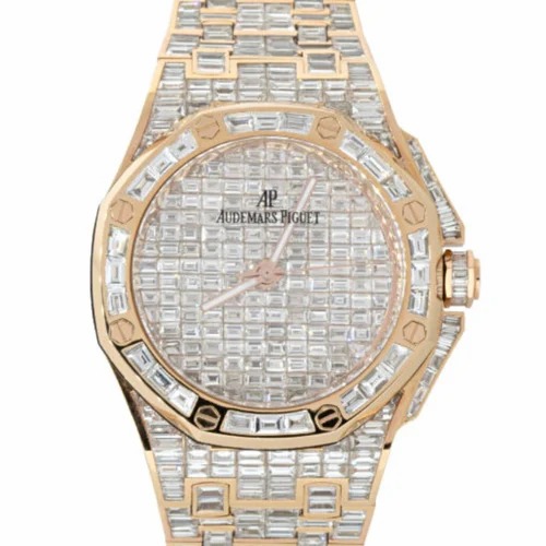 High Quality Custom Watch for Men Iced out Moissanite Diamond Studded Watch Hip Hop Diamond Jewelry