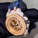 High Quality Custom Watch for Men Iced out Lab Grown Diamond Studded Watch Hip Hop Diamond Jewelry