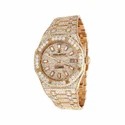 High Quality Custom Watch for Men Iced out Moissanite Diamond Studded Watch Hip Hop Diamond Jewelry
