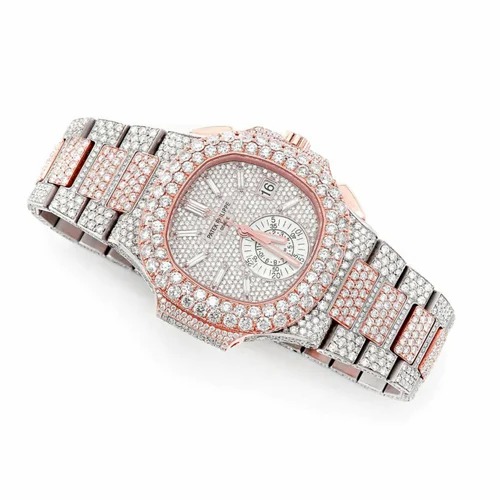 High Quality Custom Watch for Men Iced out Moissanite Diamond Studded Watch Hip Hop Diamond Jewelry