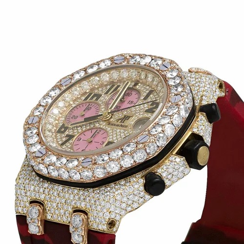 High Quality Custom Watch for Men Iced out Moissanite Diamond Studded Watch Hip Hop Diamond Jewelry