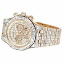 High Quality Custom Watch for Men Iced out Moissanite Diamond Studded Watch Hip Hop Diamond Jewelry