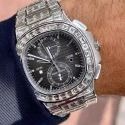 High Quality DEF Lab Moissanite Diamond Watch Colorless Diamond Hip Hop Style Diamond Watch