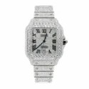 High Quality DEF Lab Moissanite Diamond Watch Colorless Diamond Hip Hop Style Diamond Watch