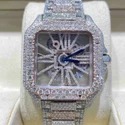 High Quality DEF Lab Moissanite Diamond Watch Colorless Diamond Hip Hop Style Diamond Watch