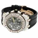 High Quality DEF Lab Moissanite Diamond Watch Colorless Diamond Hip Hop Style Diamond Watch