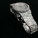 High Quality DEF Lab Moissanite Diamond Watch Colorless Diamond Hip Hop Style Diamond Watch