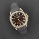 Moissanite Studded Iced Out Watch, EF/VVS Diamond, Wrist Watch