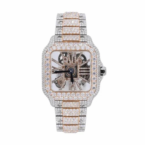 High Quality Hip Hop Customized Iced out Diamond Watch for Men VVS Diamond Watch Gift