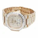 High Quality Custom Watch for Men Iced out Moissanite Diamond Studded Watch Hip Hop Diamond Jewelry