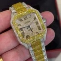 Top Quality Customized Iced Out Moissanite Watch Stainless Steel Best Quality Diamond Watch for Men